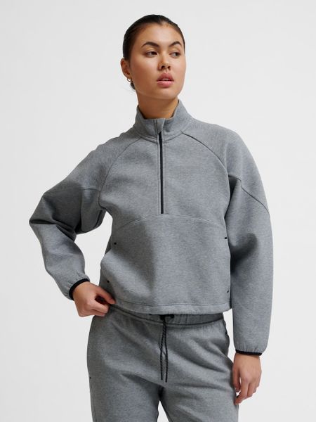 Bluza damska z zamkiem 1/2 Hummel Tech. Szare bluzy Hummel, l, bez wzorów, z bawełny, bez kaptura, trekkingowe. Za 310.00 zł.