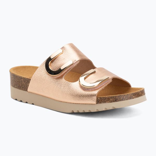 Klapki damskie Scholl Montery 2 Straps Ad Med. Czerwone klapki Scholl, bez wzorów, z materiału, eleganckie, bez obcasa, bez zapięcia. Za 349.99 zł.
