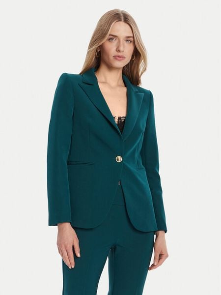 Rinascimento Marynarka CFC0126224003 Zielony Regular Fit. Zielone marynarki i żakiety Rinascimento, xl, bez wzorów, z syntetyku, bez ramiączek. Za 359.99 zł.