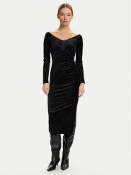 Armani Exchange Sukienka koktajlowa XW000795 AF16143 MC072 Czarny Slim Fit. Czarne sukienki Armani Exchange, s, bez wzorów, z syntetyku, wizytowe, bez kołnierzyka, bez ramiączek. Za 639.99 zł.