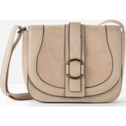 Torebka na ramię. Brązowe torebki klasyczne bonprix, bez wzorów, ze skóry, eleganckie, na ramię, bez dodatków. Za 99.99 zł.