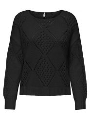 ONLY Sweter w kolorze czarnym rozmiar: XS. Czarne swetry ONLY, xs, bez wzorów, bez ramiączek. Za 83.62 zł.
