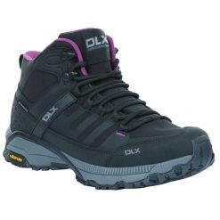 Buty Do Chodzenia Damskie Riona DLX. Czarne buty trekkingowe Trespass, bez zapięcia. Za 509.99 zł.