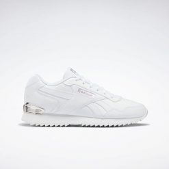 Buty do chodzenia damskie Reebok Glide Ripple. Białe buty do biegania Reebok, bez wzorów, z gumy, bez zapięcia, do biegania, Reebok Royal. Za 244.30 zł.