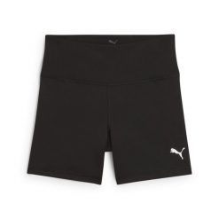 Damskie szorty z wysoką talią Puma Tad Essential 5". Czarne szorty sportowe Puma, bez wzorów, z elastanu, do biegania. Za 159.00 zł.