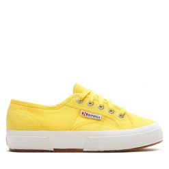 Tenisówki Superga. Żółte trampki Superga, bez wzorów, bez zapięcia. Za 166.99 zł.