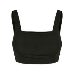 Damski biustonosz sportowy Urban Classics Squared. Czarne biustonosze sportowe Urban Classics, bez wzorów. Za 175.50 zł.