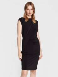 Comma Sukienka koktajlowa 2121924 Czarny Slim Fit. Czarne sukienki comma, bez wzorów, z syntetyku, wizytowe, bez kołnierzyka, bez ramiączek. Za 369.99 zł.