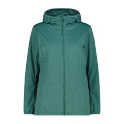 Kurtka damska turystyczna CMP 35Z5476. Zielone kurtki przejściowe sportowe CMP, l, bez wzorów, z softshellu, z kapturem, trekkingowe. Za 465.60 zł.