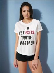 Bawełniana piżama dwuczęściowa z napisem - biały. Białe piżamy Sinsay, l, bez wzorów, z bawełny, bez kołnierzyka, bez ramiączek. Za 19.99 zł.