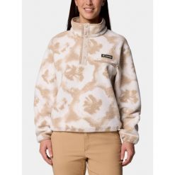 Sweter Damski Columbia Helvetia II Printed Cropped. Brązowe swetry Columbia, bez wzorów, eleganckie, bez ramiączek. Za 299.00 zł.