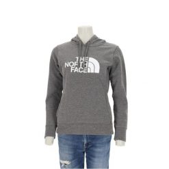 Second life - Bluza damska z kapturem The North Face szara - Jak nowy. Szare bluzy z kapturem The North Face, l, bez wzorów, z materiału, z kapturem, na fitness i siłownię. Za 127.76 zł.