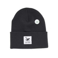 Czapka Beanie z Recyklingu Unisex dla Dorosłych (Szary). Szare czapki zimowe SURF MONKEY, bez wzorów, z materiału. Za 119.95 zł.
