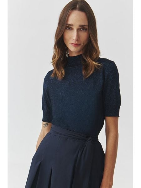 TATUUM Sweter "Lu" w kolorze granatowym rozmiar: XS. Niebieskie swetry Tatuum, xs, bez wzorów, bez ramiączek. Za 129.95 zł.