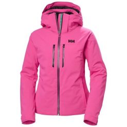 Damska kurtka narciarska Helly Hansen Alphelia Lifaloft. Czerwone kurtki narciarskie Helly Hansen, l, bez wzorów, z elastanu, bez kaptura, narciarskie, primaloft. Za 1,760.00 zł.