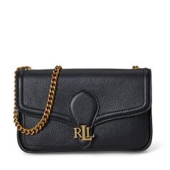 Torebka LAUREN RALPH LAUREN. Czarne listonoszki Lauren Ralph Lauren, bez wzorów, bez dodatków. Za 779.99 zł.