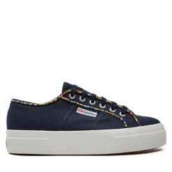 Tenisówki Superga. Niebieskie trampki Superga, bez wzorów, bez zapięcia. Za 259.99 zł.