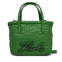 Torebka KARL LAGERFELD. Zielone torebki klasyczne KARL LAGERFELD, bez wzorów, klasyczne, bez dodatków. Za 1,299.00 zł.