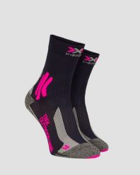Skarpety trekkingowe damskie X-Socks Trek Outdoor 4.0. Czarne skarpetki X-Socks, bez wzorów, z materiału. Za 60.00 zł.