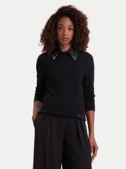 Liu Jo Sweter WF6452 MA16R Czarny Regular Fit. Czarne swetry Liu Jo, m, bez wzorów, z wiskozy, bez ramiączek. Za 649.99 zł.