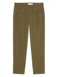 Marc O´Polo Spodnie - Boyfriend fit - w kolorze khaki rozmiar: W27/L32. Brązowe chinosy bez wzorów, klasyczne. Za 127.95 zł.