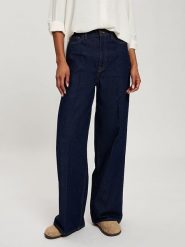 Cross Jeans Dżinsy - Flared fit - w kolorze granatowym rozmiar: 31W/32L. Niebieskie jeansy Cross Jeans, l, z aplikacjami, z jeansu, klasyczne. Za 105.14 zł.