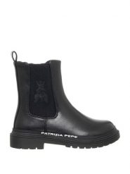 Patrizia Pepe Botki w kolorze czarnym rozmiar: 37. Czarne botki Patrizia Pepe, bez wzorów, bez obcasa, bez zapięcia. Za 161.34 zł.