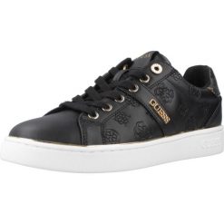 Buty GUESS FLFBTZ FAL12 Czarny. Czarne buty trekkingowe Guess, z syntetyku, bez zapięcia. W wyprzedaży za 480.10 zł.