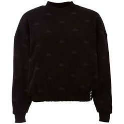 Bluza damska Kappa Ignara czarna. Czarne bluzy Kappa, m, bez wzorów, z bawełny, bez ramiączek, bez kaptura. Za 76.00 zł.