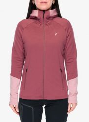 Bluza damska z kapturem Peak Performance Rider Essentials Zip Hood. Czerwone bluzy z kapturem Peak Performance, l, bez wzorów, z elastanu, z kapturem, narciarskie. Za 643.49 zł.