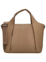 Charm Torebka "Mulberry street" w kolorze jasnobrązowym - 40,5 x 26,5 x 14 cm rozmiar: onesize. Brązowe torebki klasyczne Charm, bez wzorów, z materiału, street, przez ramię, bez dodatków. Za 116.45 zł.