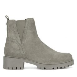 Botki Lasocki. Szare botki Lasocki, bez wzorów, bez obcasa, na płaskiej podeszwie, bez zapięcia. Za 169.99 zł.