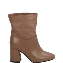 BOTKI NA OBCASIE ILENIA580 NA CAP. Botki Venezia, bez wzorów, ze skóry, bez obcasa, na obcasie, bez zapięcia. Za 279.00 zł.