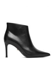 Gino Rossi Botki EO-CLOE-GLC9273-4-370-1 Czarny. Czarne botki Gino Rossi, bez wzorów, ze skóry, bez obcasa, na szpilce, bez zapięcia. Za 329.99 zł.