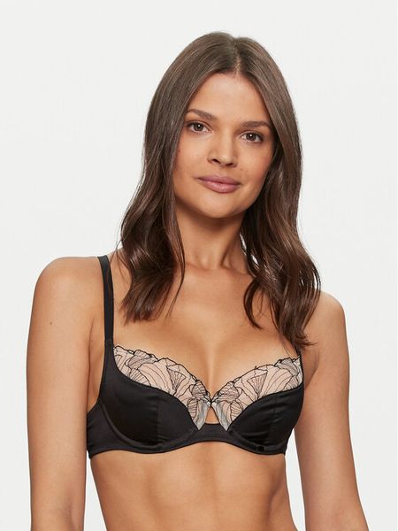 Chantelle Biustonosz z fiszbiną Tattoo Love C22DMU Czarny. Czarne biustonosze Chantelle, bez wzorów, z syntetyku. Za 179.99 zł.
