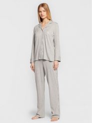 Lauren Ralph Lauren Piżama ILN92196 Szary Regular Fit. Szare piżamy Lauren Ralph Lauren, xs, bez wzorów, z bawełny, bez kołnierzyka, bez ramiączek. Za 569.99 zł.