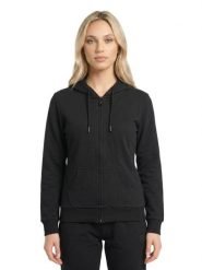 Bluza damska z kapturem zapinana na zamek Never Without. Czerwone bluzy z kapturem LEONE 1947 APPAREL, s, bez wzorów, z kapturem, na fitness i siłownię. Za 353.64 zł.