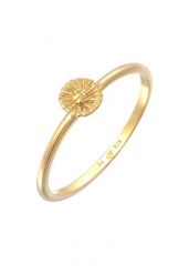 Elli Damski do łączenia kwiatek Boho Hippie ze srebra próby 925 Sterling Silver Pierścionki 1 ct. Szare pierścionki Elli, pozłacane. Za 283.99 zł.