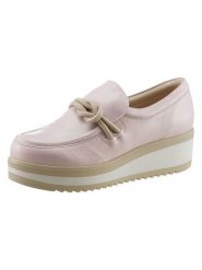 Heine Skórzane mokasyny w kolorze jasnoróżówym rozmiar: 40. Różowe mokasyny Heine, bez wzorów, ze skóry. Za 192.45 zł.