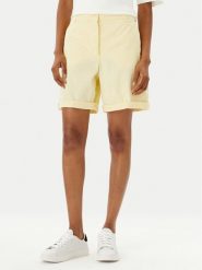 Tommy Hilfiger Szorty materiałowe WW0WW42457 Żółty Regular Fit. Żółte szorty Tommy Hilfiger, bez wzorów, z bawełny. Za 369.99 zł.