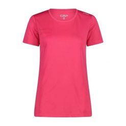 Koszulka damska turystyczna CMP 39T5676. Czerwone t-shirty sportowe CMP, m, bez wzorów, bez ramiączek. W wyprzedaży za 41.99 zł.