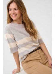 CULTURE Wełniany sweter w kolorze szaro-białym rozmiar: M. Szare swetry Culture, m, bez wzorów, z kaszmiru, bez ramiączek. Za 173.99 zł.