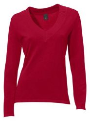 Heine Sweter w kolorze czerwonym rozmiar: 38. Czerwone swetry Heine, bez wzorów, z bawełny, bez ramiączek. Za 78.99 zł.