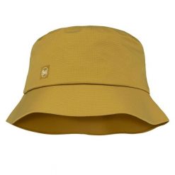 Kapelusz BUFF RAIN BUCKET HAT SOLID GINGKO. Brązowe kapelusze Buff, bez wzorów, sportowe. Za 219.90 zł.