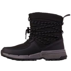 Buty Kappa Numar W 243239 1171 czarne. Czarne śniegowce bez wzorów, z gumy, bez zapięcia. Za 293.16 zł.