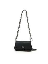Calvin Klein Jeans Torebka K60K613049 Czarny. Czarne listonoszki Calvin Klein Jeans, bez wzorów, z jeansu, bez dodatków. Za 269.99 zł.