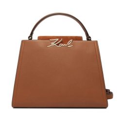 Torebka KARL LAGERFELD. Brązowe torebki klasyczne KARL LAGERFELD, bez wzorów, klasyczne, bez dodatków. Za 1,499.00 zł.