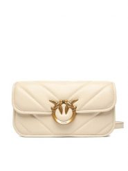 PINKO Torebka Love Box Baguette Al 25-26 PLTT 105083 A2W2 Écru. Listonoszki Pinko, bez wzorów, ze skóry, bez dodatków. Za 1,779.00 zł.