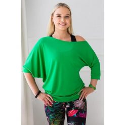Bluzka Spontanic. Zielone bluzki 2SkIN, uniwersalny, bez wzorów, z elastanu, bez kołnierzyka, bez ramiączek. Za 119.00 zł.