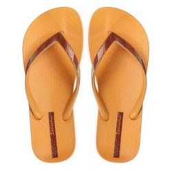 Ipanema Mesh V damskie klapki pomarańczowo-beżowe 41-42. Brązowe klapki Ipanema, bez wzorów, z meshu, bez obcasa, bez zapięcia. Za 138.99 zł.